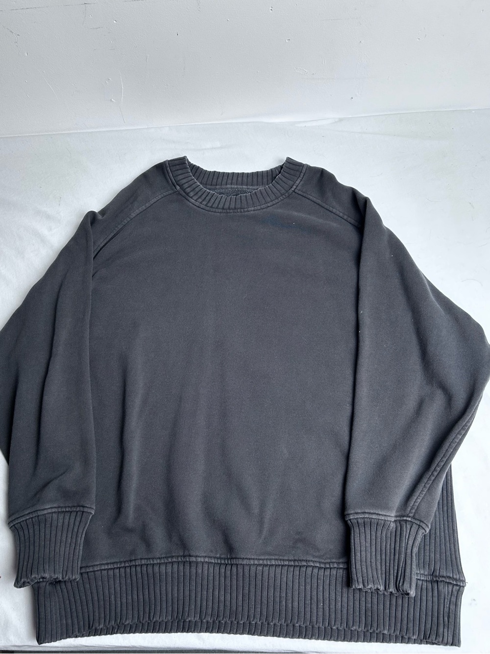 Classic Aerie Crewneck Sweater - dark gray - women’s